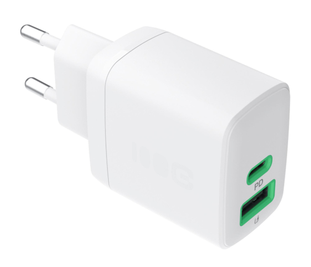 Green Cell PowerSource Duo30 30W USB-C USB-A Power Delivery biały - 1528925 - zdjęcie 3